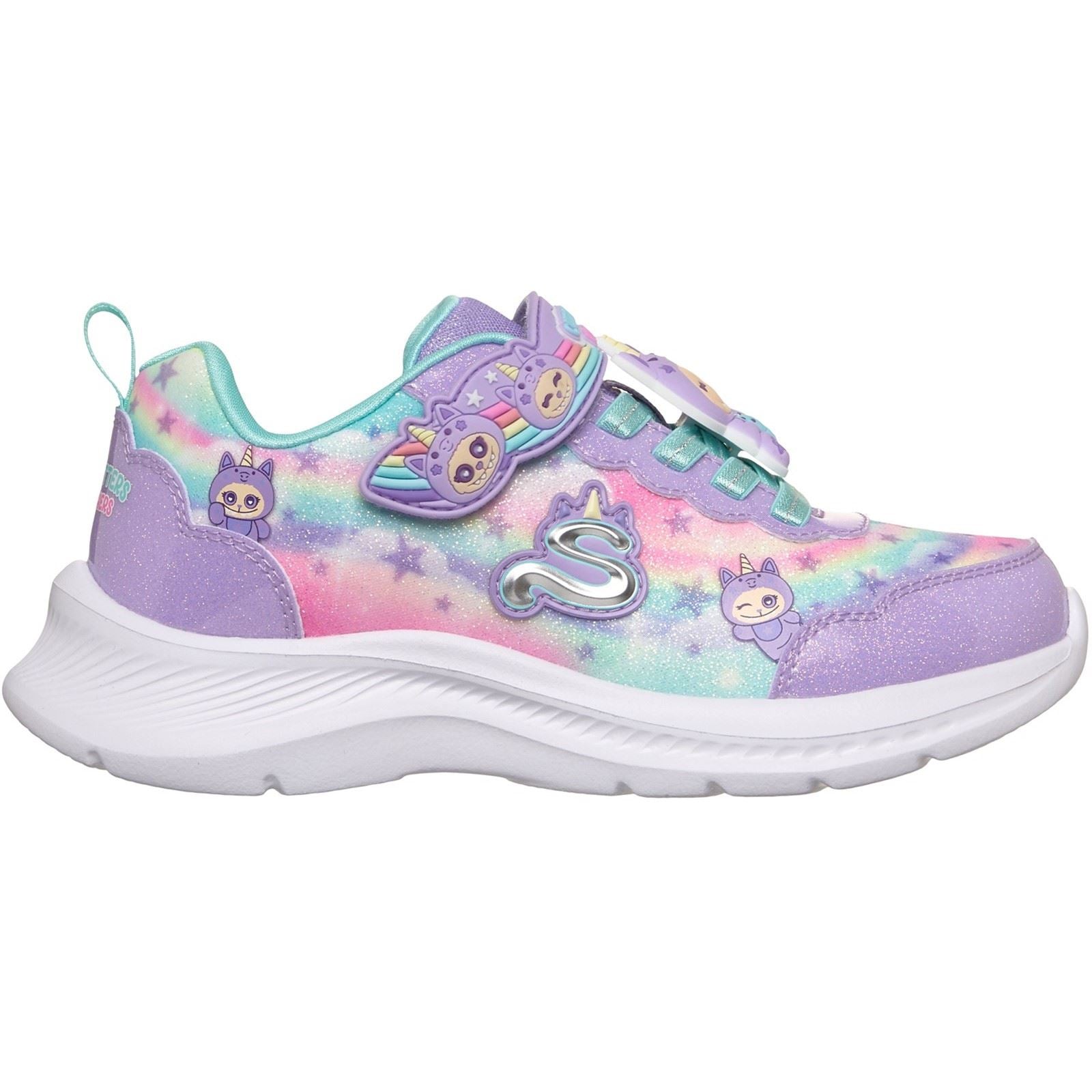 Skechers Jumpsters 2.0 Cutie Critters Textile Girl's Lavender/Multi Trainers