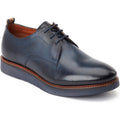Base London Roly Leather Men's Navy Lace-Up Shoes
