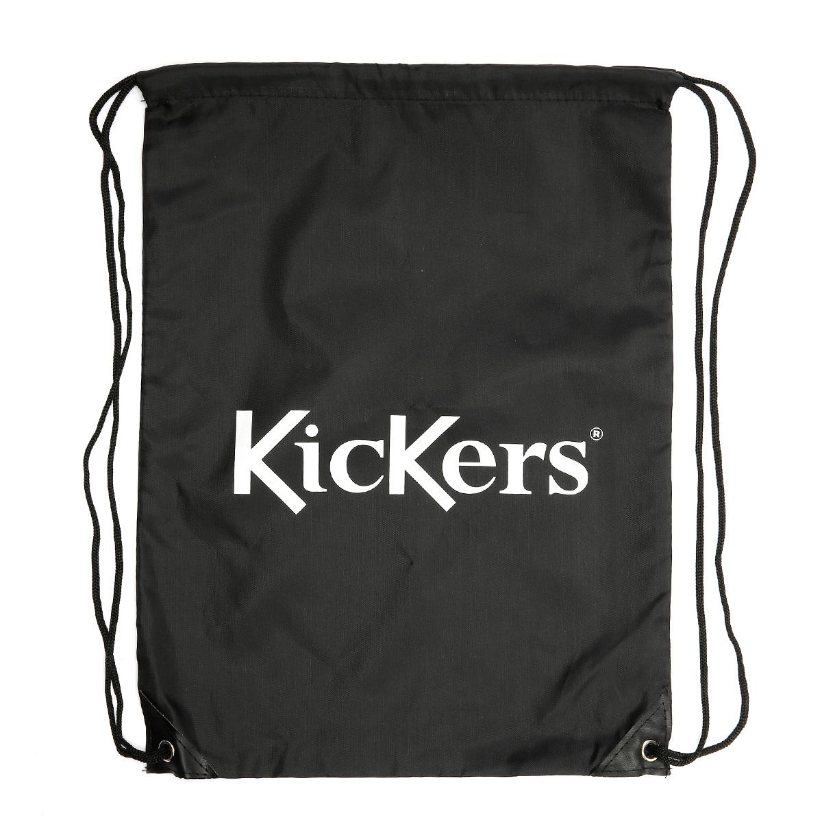 Kickers School PE Polyester Black Drawstring Bag