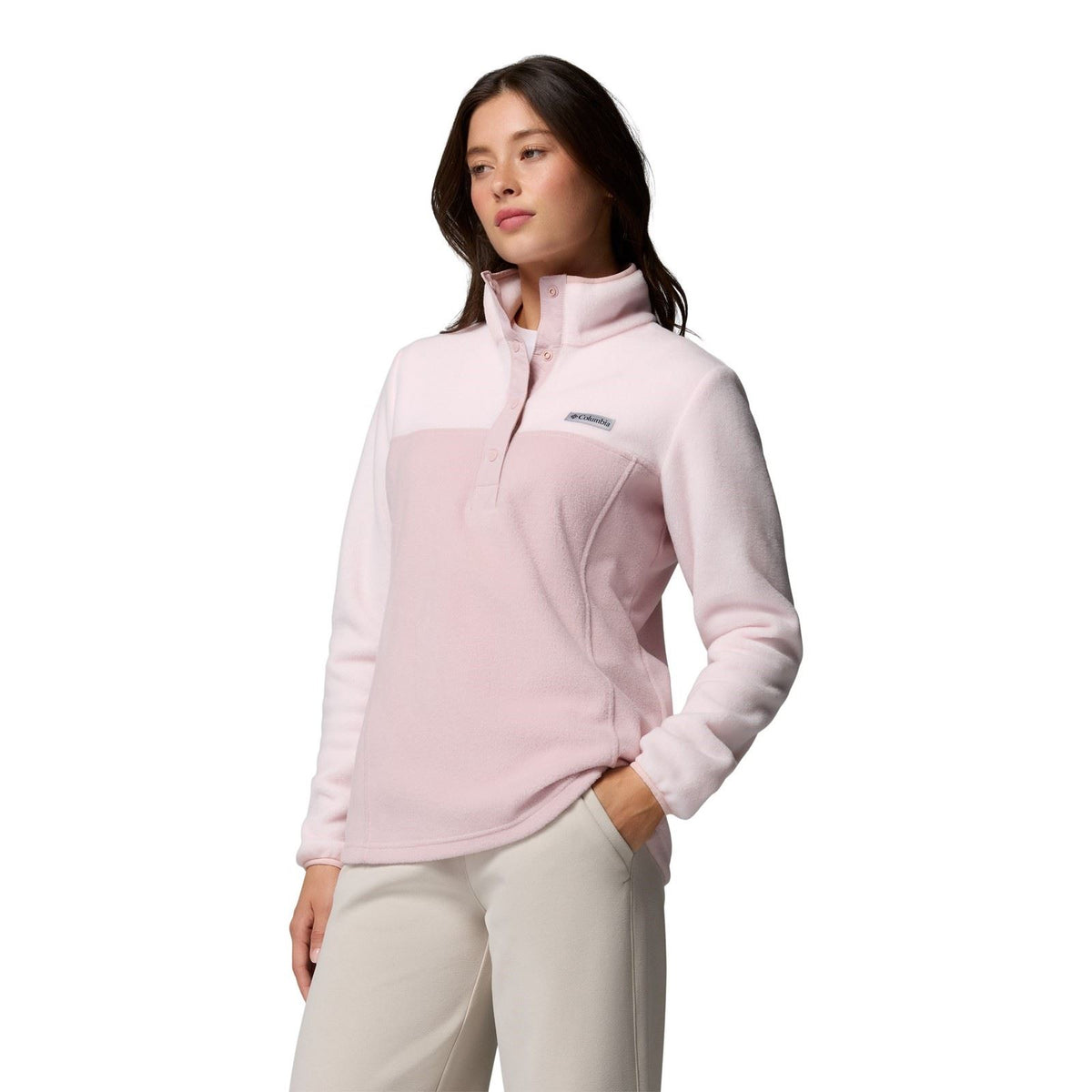 Columbia Benton Springs 1/2 Snap Pull Over II Polyester Women's Pink Fleece Pullover