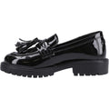 Hush Puppies Abigail Patent Senior Leather Girls's Black Loafers