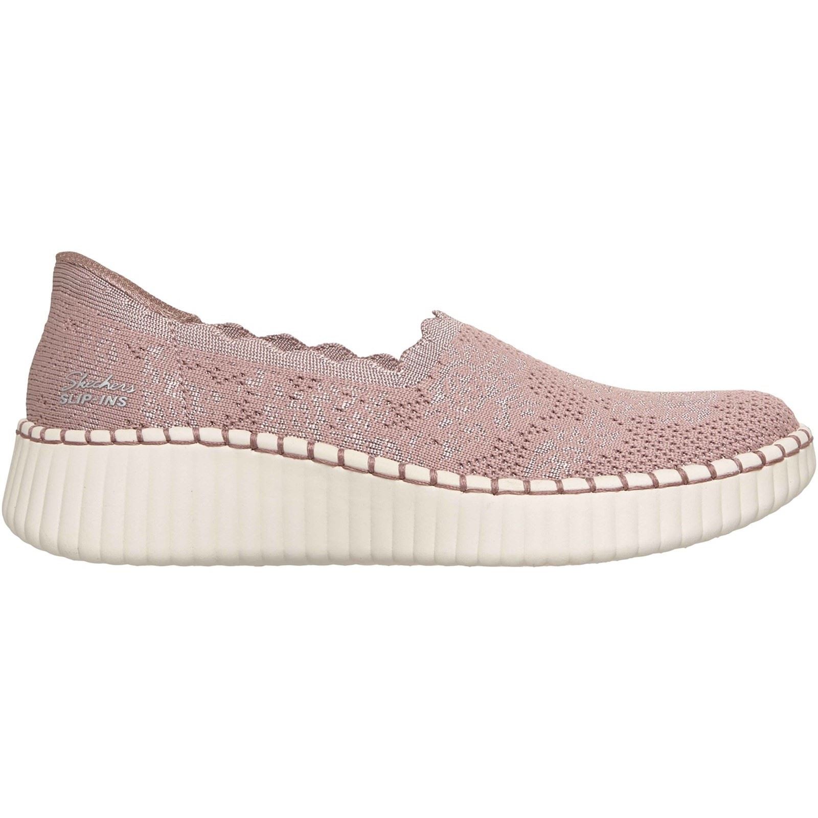 Skechers Wilshire Boulevard Polyester Women's Mauve Sneakers