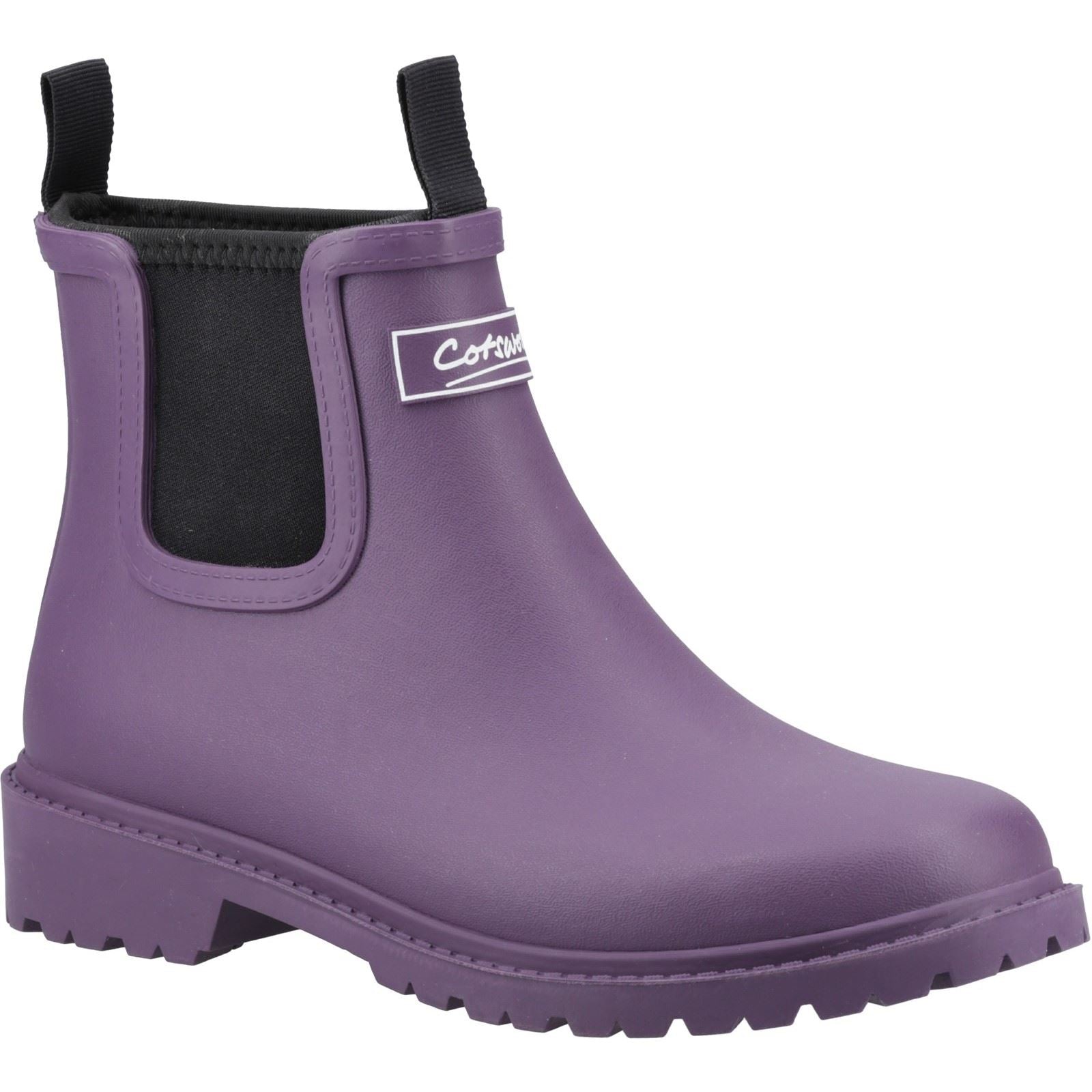Cotswold Barton Synthetic Women's Purple Wellington Boots