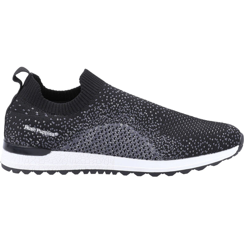 Hush Puppies Ennis Textile Women's Black Sneakers