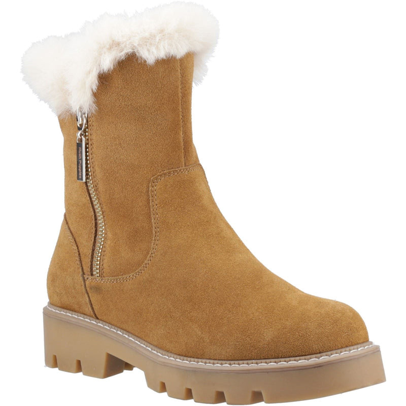 Hush Puppies Ambre Suede Women's Tan Winter Mid Calf Boots