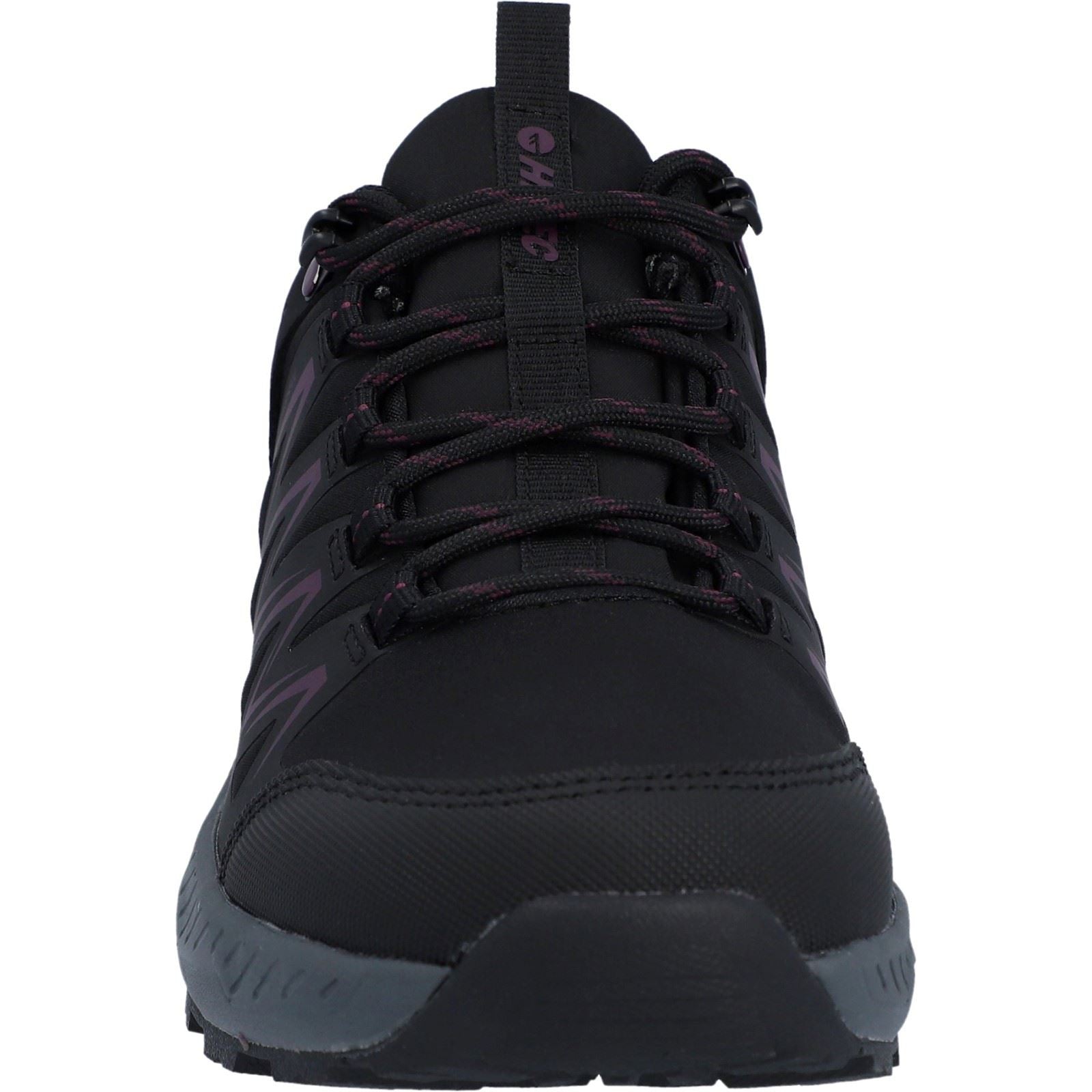 Hi-Tec Stealth Low Womens Synthetic Women's Black/Purple Hiking Boots