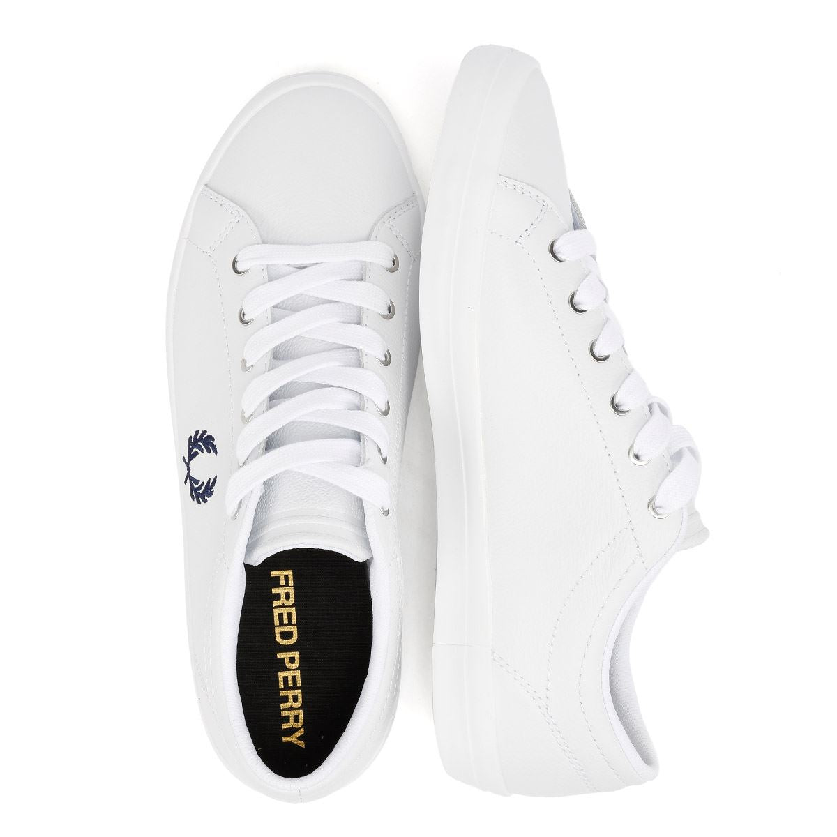 Fred Perry Baseline Leather Men's White/Navy Sneakers