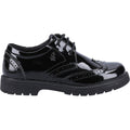 Hush Puppies SALLY PATENT SENIOR Leather Girls's Black Brogues
