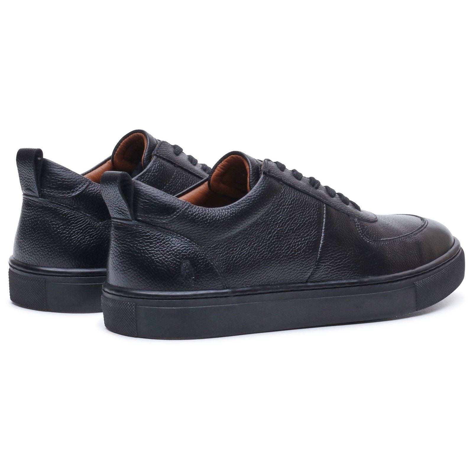 Hush Puppies Ciro Leather Men's BLACK Trainers