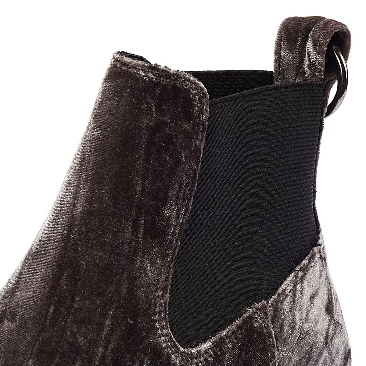 Shoe The Bear Akira Chelsea Velvet Women's Dark Grey Boots