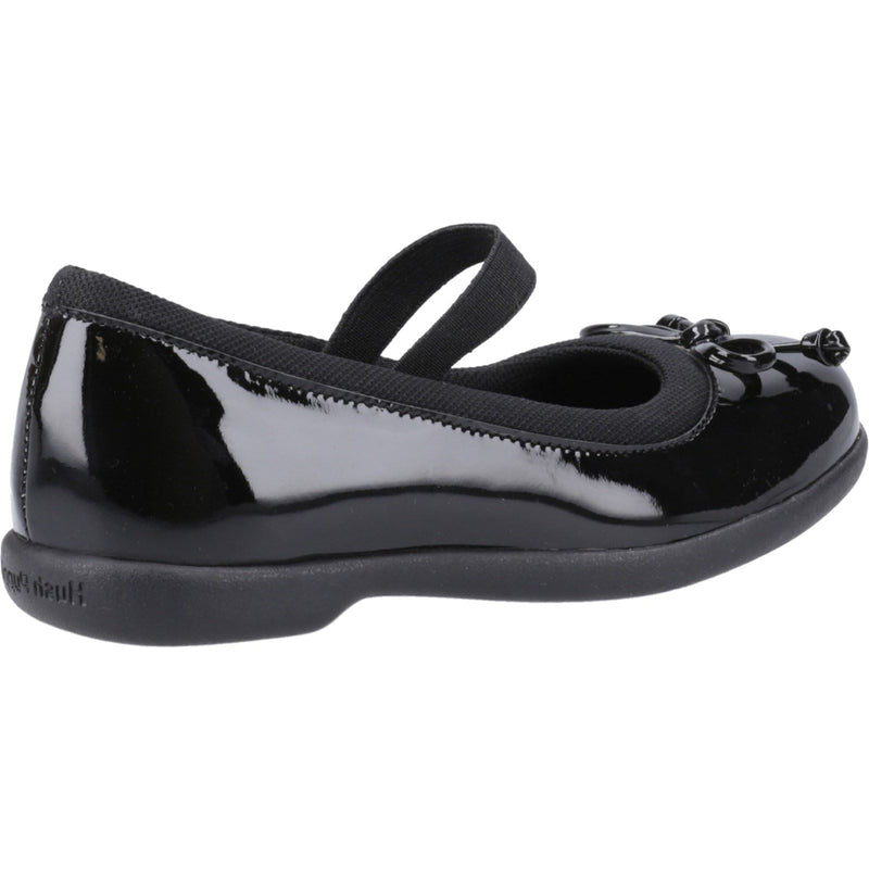 Hush Puppies Betty Patent Junior Leather Girls's Black Shoes