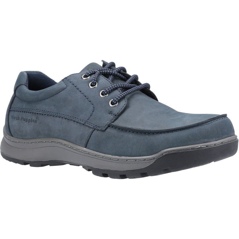 Hush Puppies Tucker Leather Men's Navy Nubuck Lace-Up Shoes