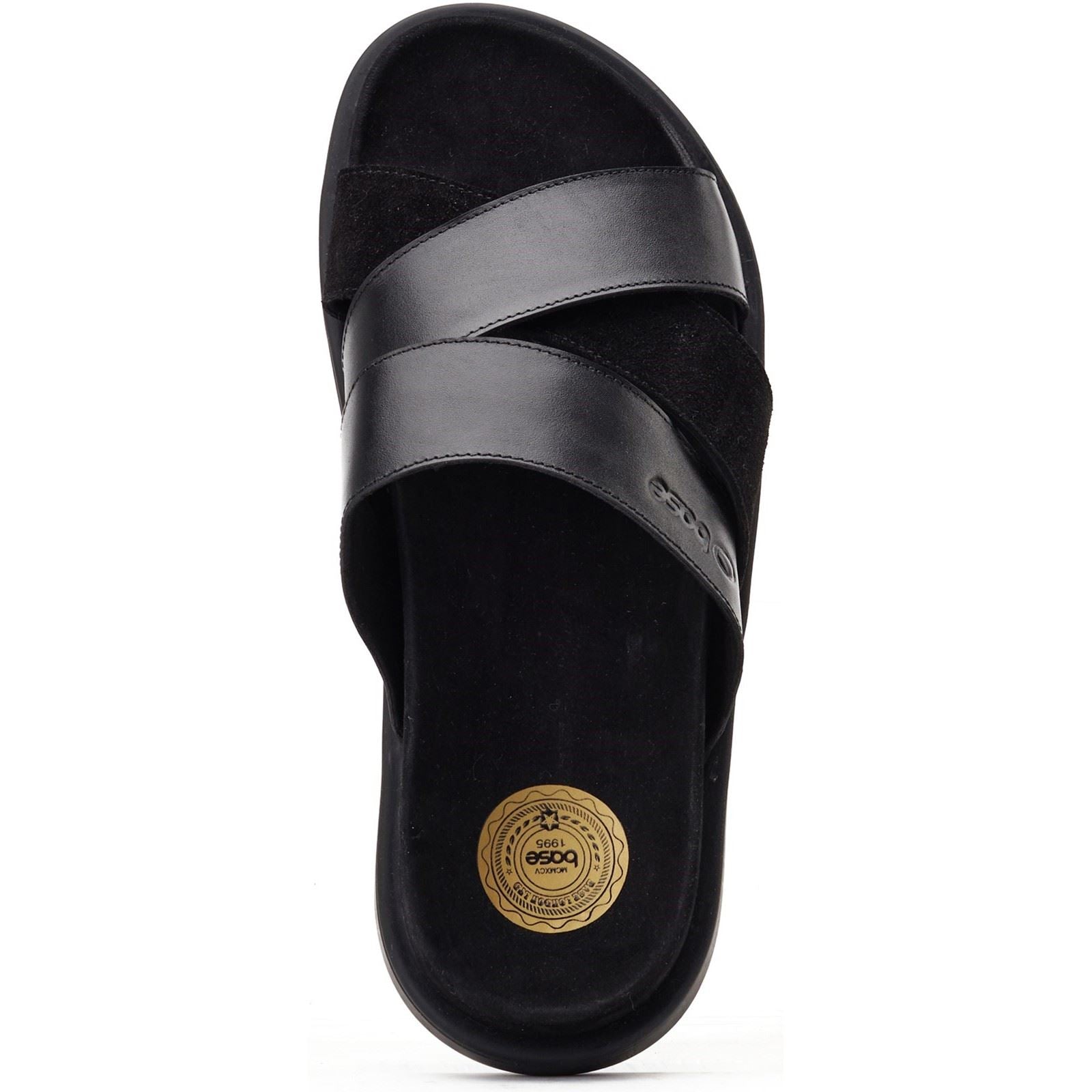 Base London Ponza Leather Men's Black Sandals