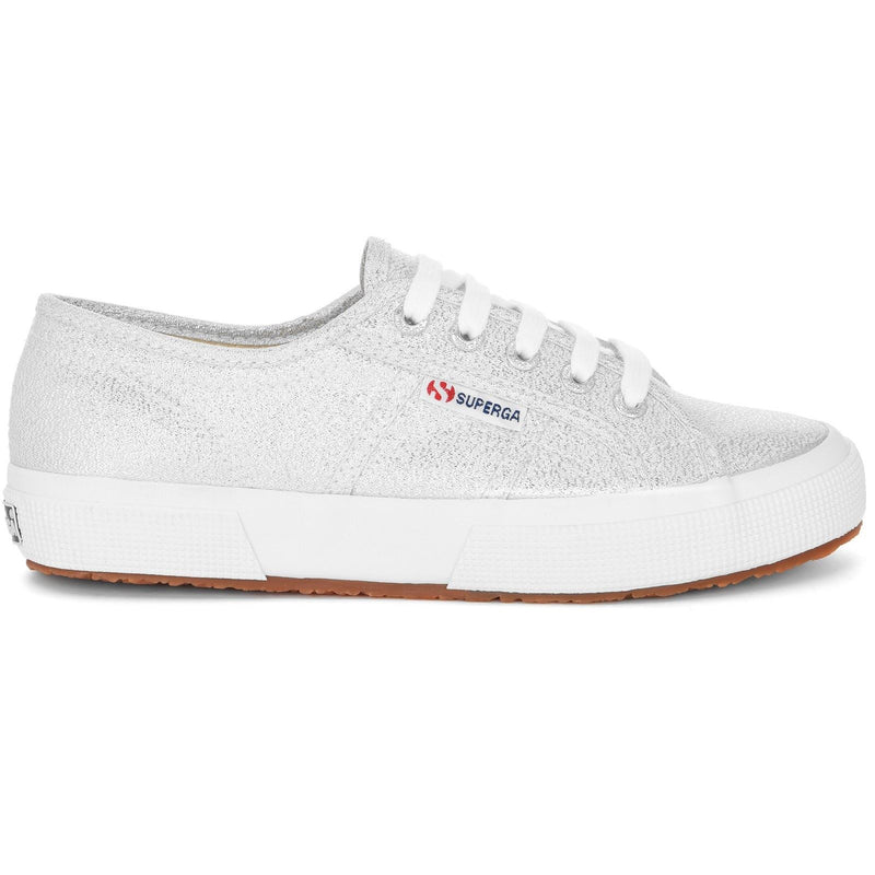 Superga 2750 Lamew Polyester Women's Grey Silver Sneakers