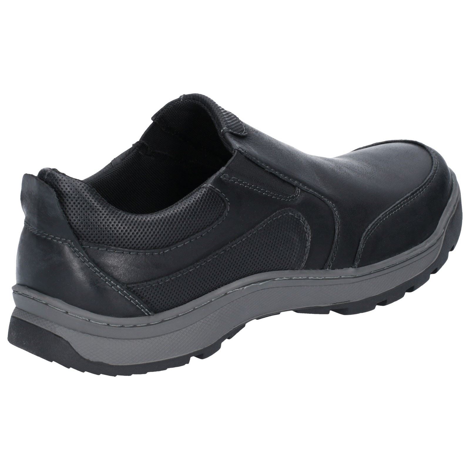 Hush Puppies Jasper Leather Men's Black Loafers