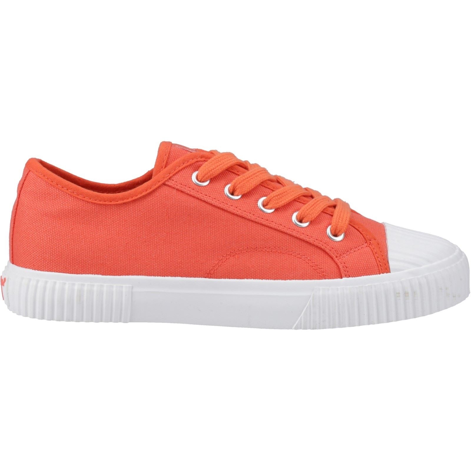 Hush Puppies Freya Canvas Textile Women's Orange Sneakers