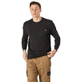 Dickies Pocket Long Sleeve Cotton Men's Black T-Shirt