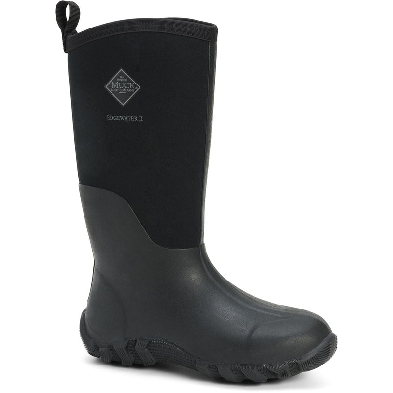 Muck Boots Edgewater II Rubber Black Wellington Boots