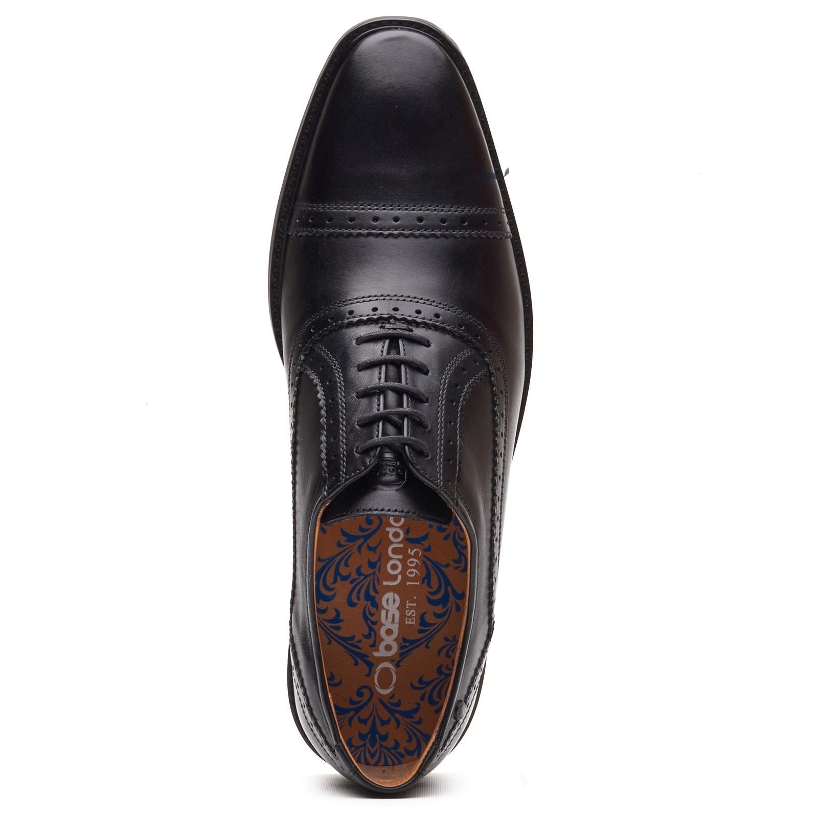 Base London Ascot Oxford Leather Men's Black Oxford Shoes