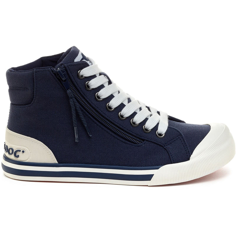 Rocket Dog Jazzin Hi Cotton Women's Navy Trainers