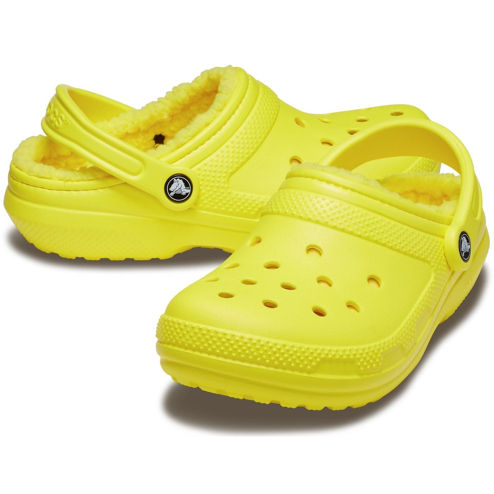 Crocs Classic Lined Clog Synthetic Cyber Yellow Clogs