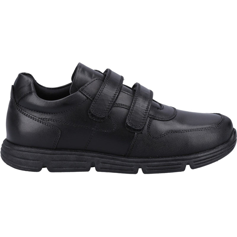 Hush Puppies Lucas JNR Leather Boys's Black Shoes