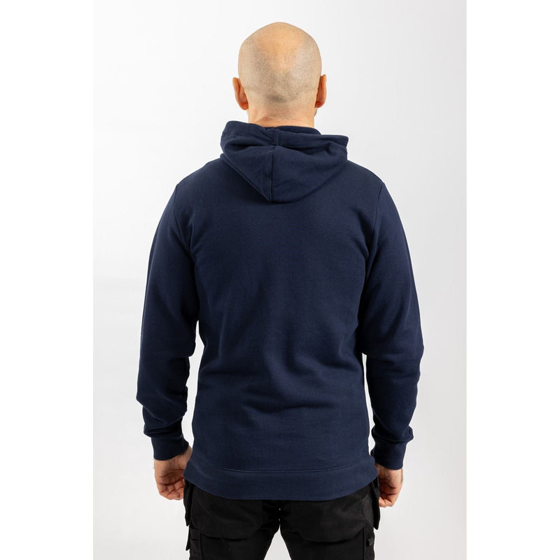 Helly Hansen Workwear Manchester Zip Cotton Men's Blue Hooded Sweatshirt