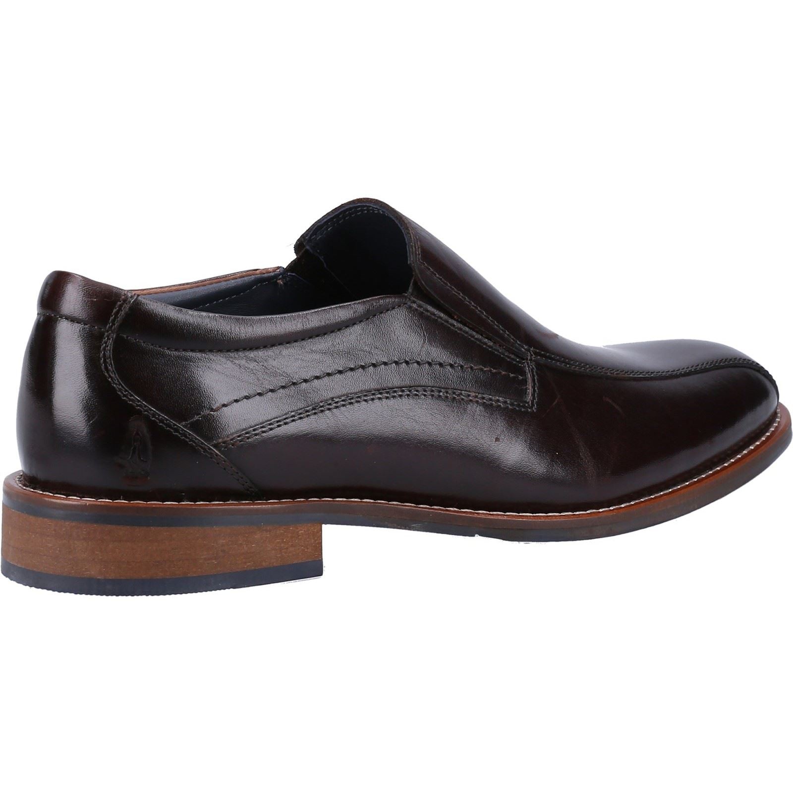 Hush Puppies Donovan Leather Men's Black Slip-On Shoes