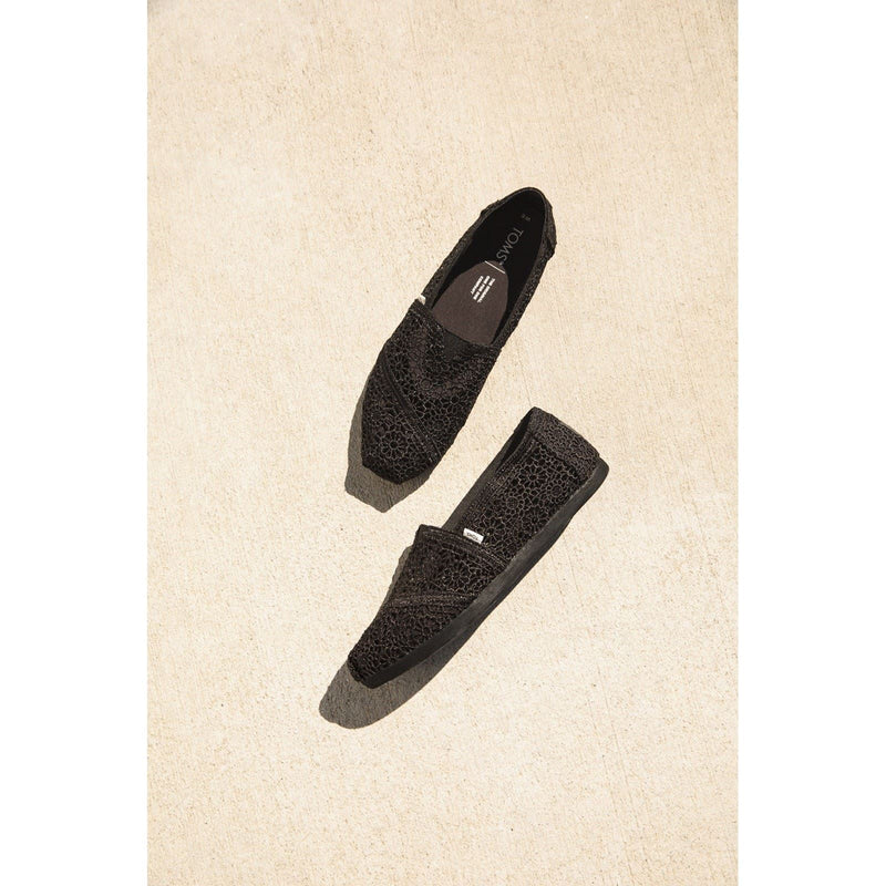 TOMS Alpargata Polyester Women's Black Espadrilles