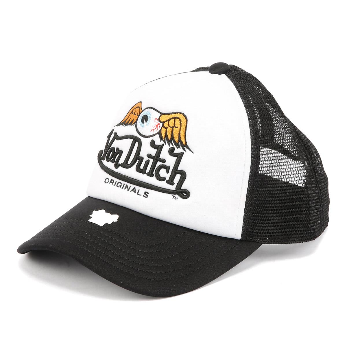 Von Dutch Trucker Boston Cotton White / Black Caps