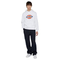 Dickies Icon Logo Polyester Unisex Adults White Hooded Sweatshirt