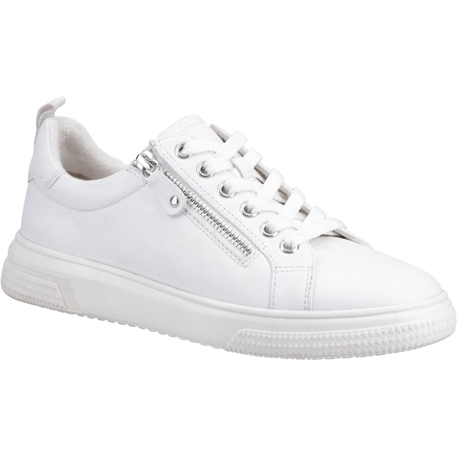Hush Puppies Martha Leather Women's White Sneakers