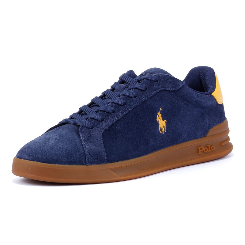 Ralph Lauren Heritage Court II Suede Men's Navy Sneakers