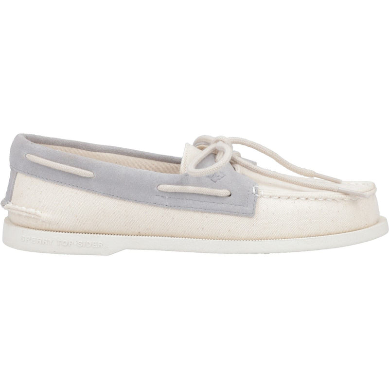 Sperry Authentic Original 2-Eye Seacycled Cotton Men's Tan Lace-Up Shoes