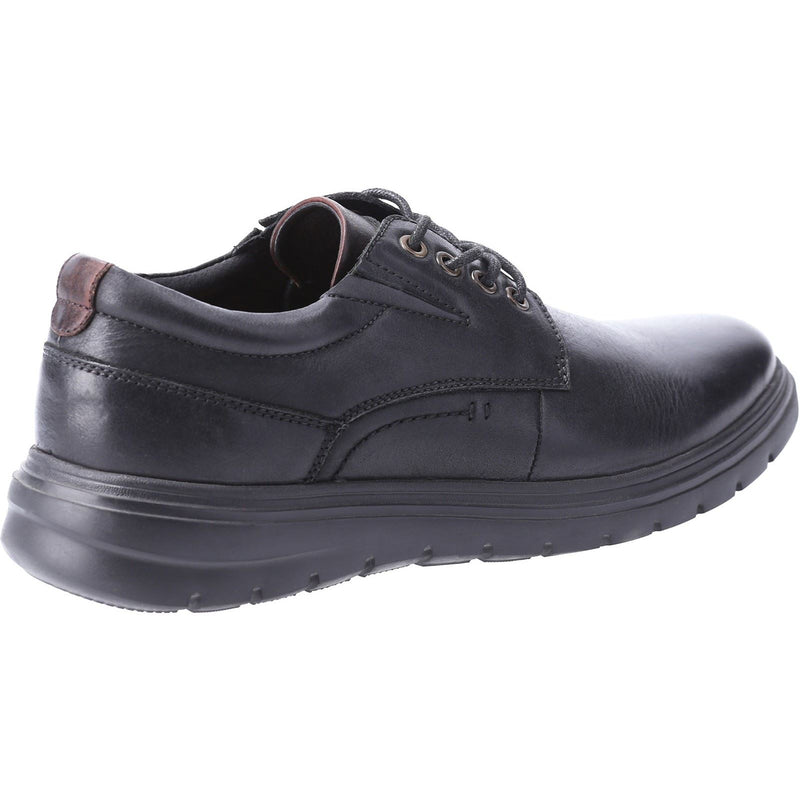 Hush Puppies Triton Leather Men's Black Lace-Up Shoes