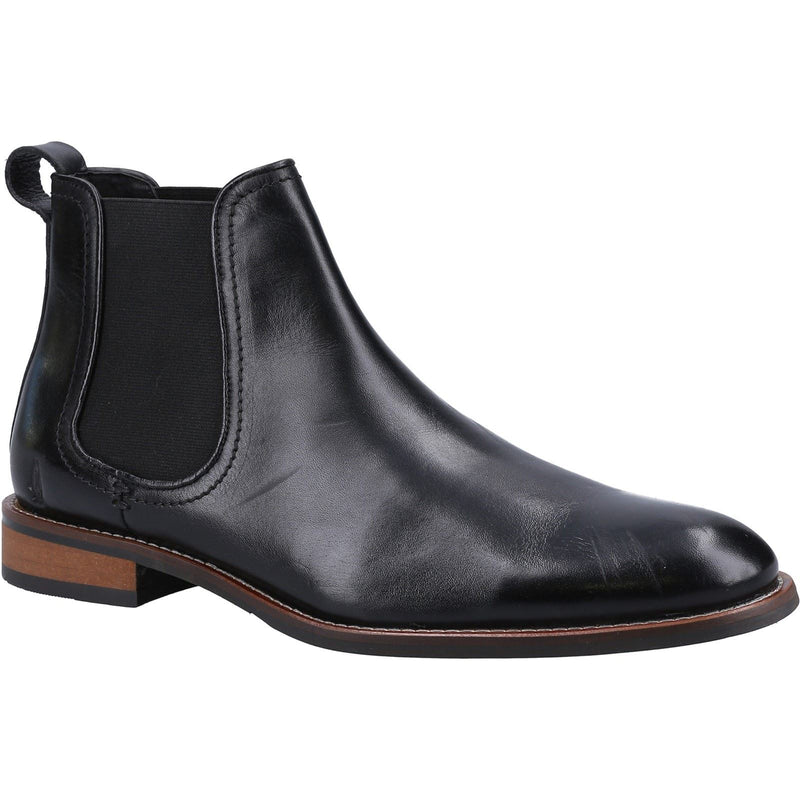 Hush Puppies Diego Chelsea Leather Men's Black Boots