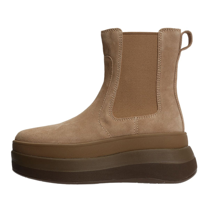 FitFlop F-Mode Suede Women's Taupe Boots