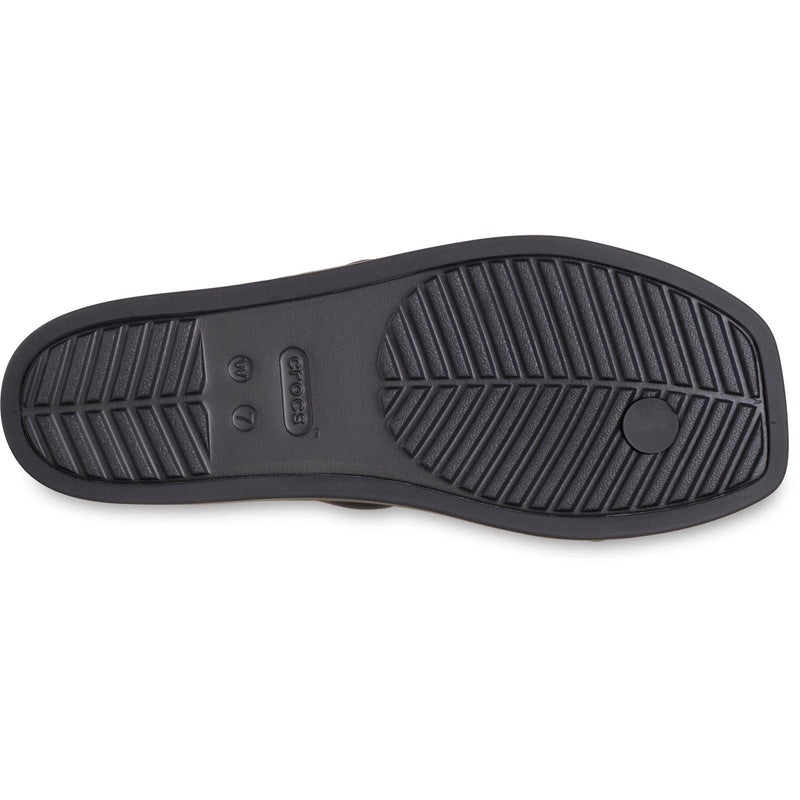 Crocs Miami Studded Toe Loop Thermoplastic Women's Black Sandals