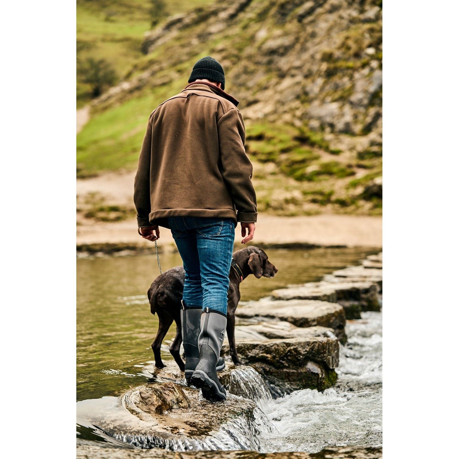 Muck Boots Calder Rubber Black Wellington Boots