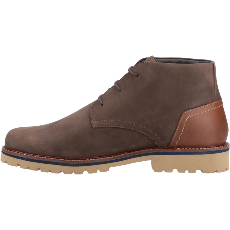 Hush Puppies Moore Nubuck Men's Brown Ankle Boots