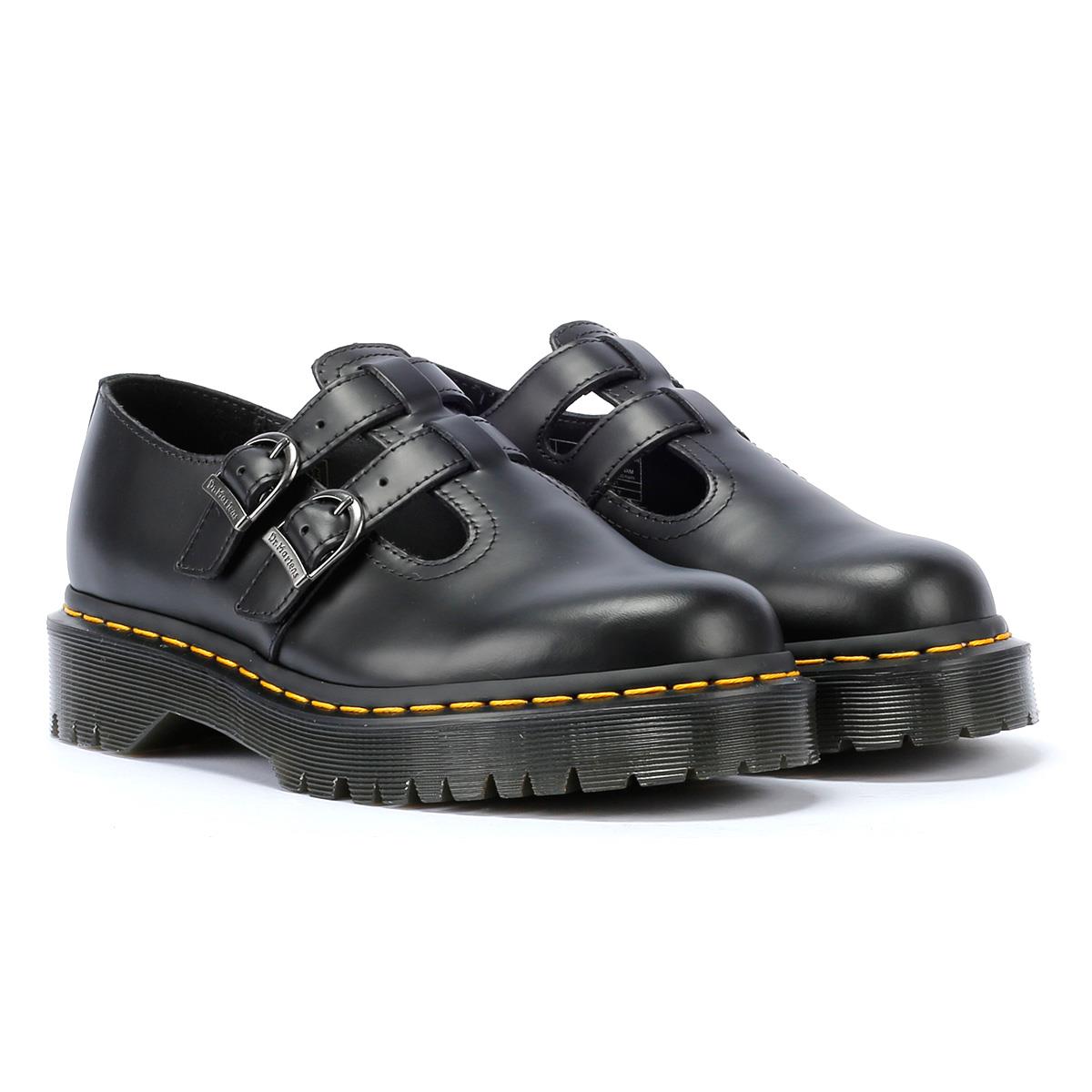 Dr martens black leather shoes best sale