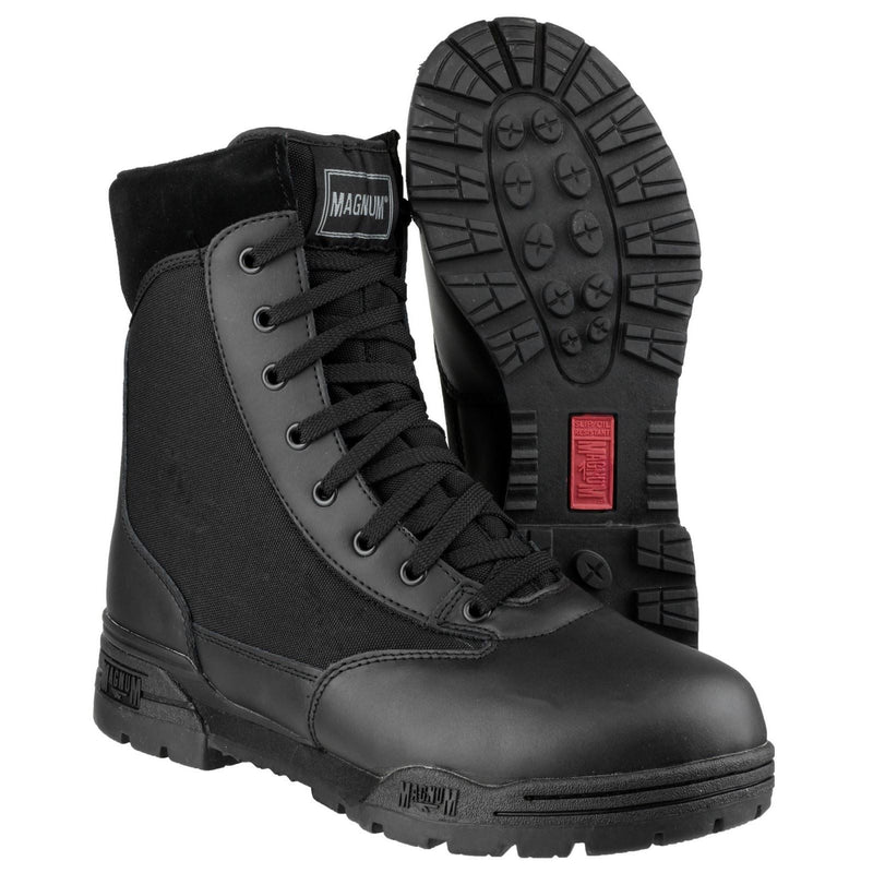 Magnum Classic Leather/Nylon Black Safety Boots