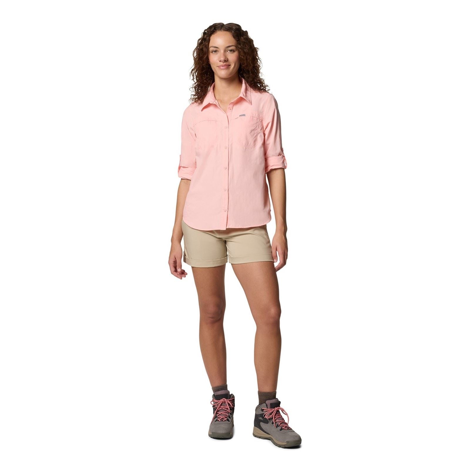 Columbia Silver Ridge Utility Short Polyester Women's Brown Hiking Shorts