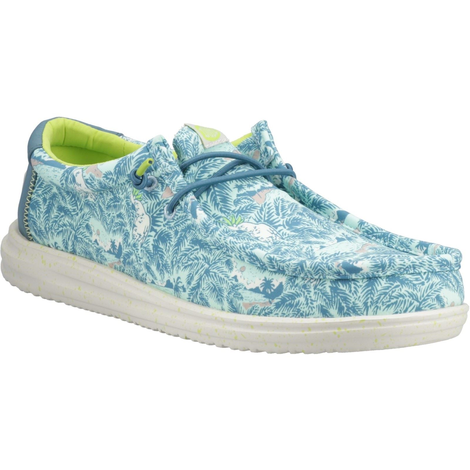 HEYDUDE Wally H2O Tropical Nylon Men's Blue Tropical Shoes