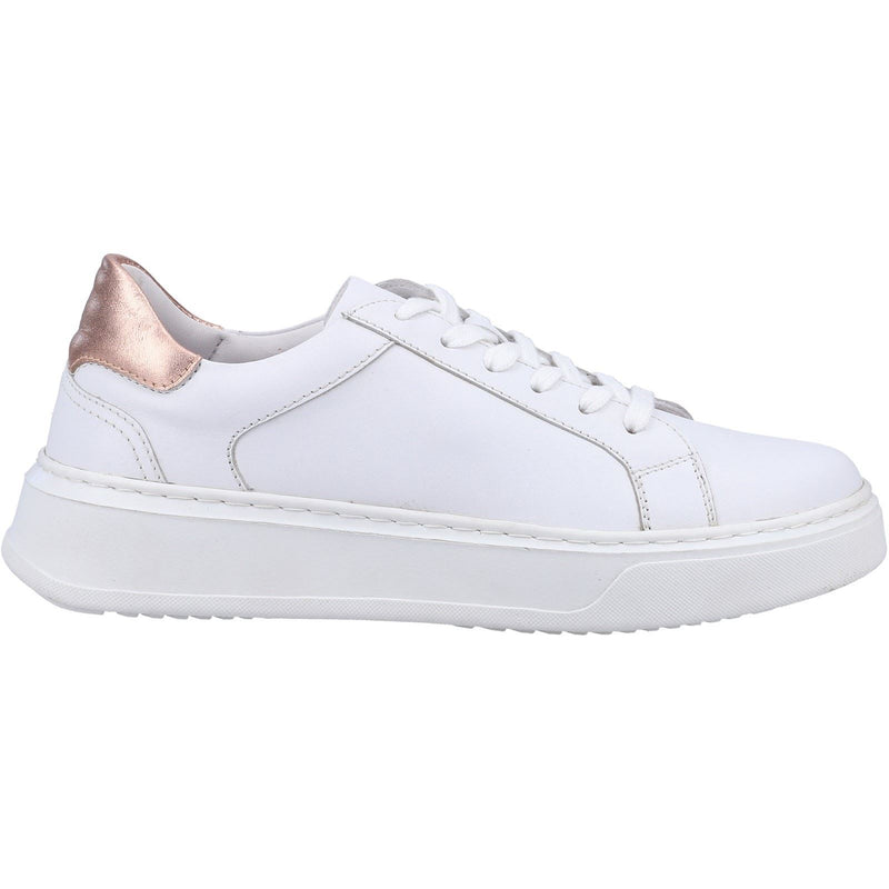 Hush Puppies Camille Leather Women's White Sneakers