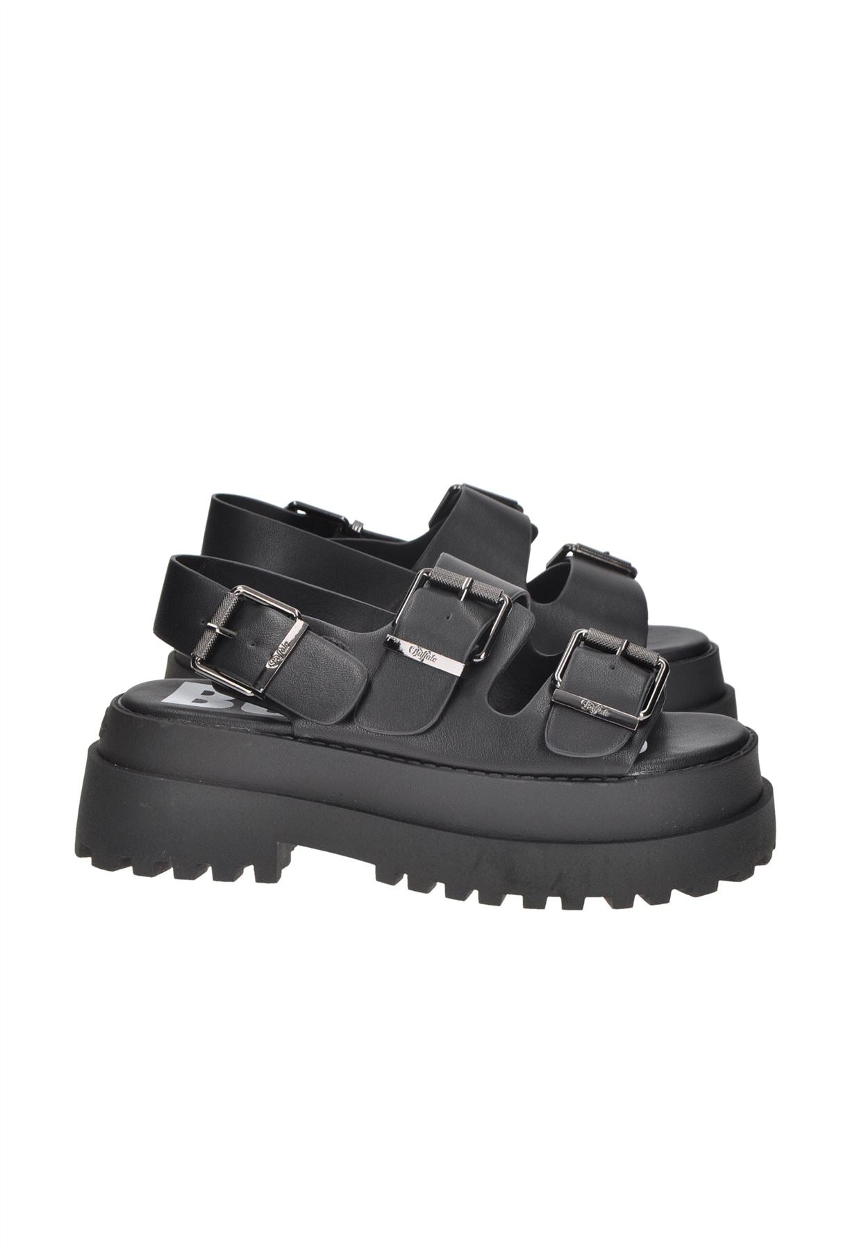Buffalo Pluto Ari Women's Black Sandals