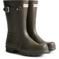 Hunter Original Short Wellington Boots Rubber Men's Chocolate Brown Wellington Boots