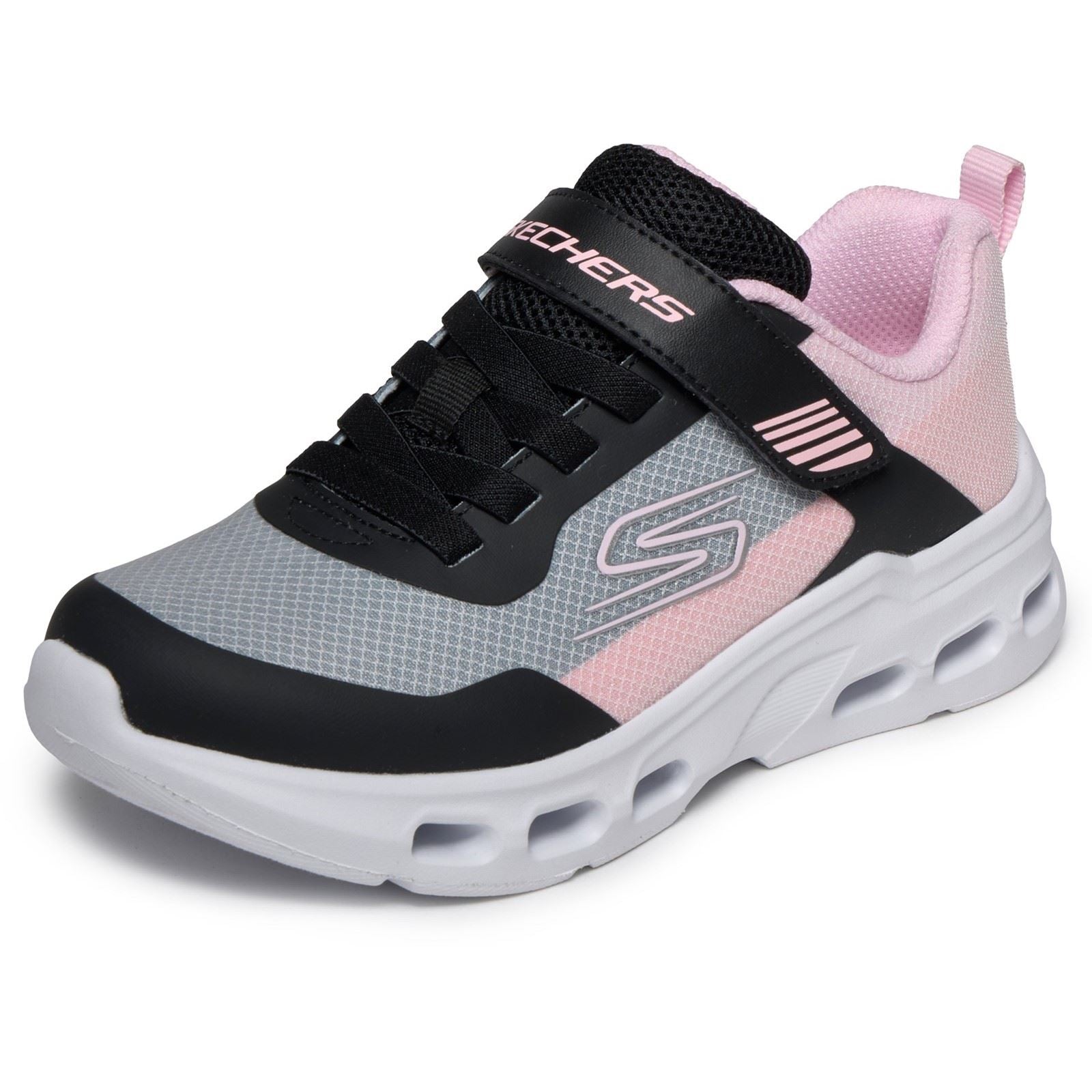 Skechers Glide-Step Drift Textile Girl's Black/Multi Trainers
