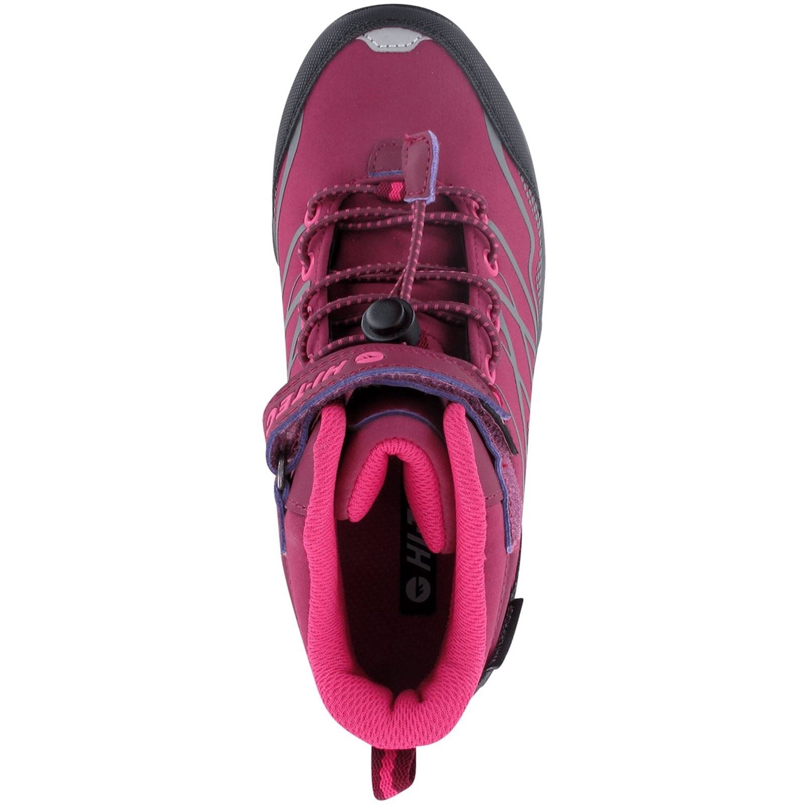 Hi-Tec Blackout Mid Synthetic Soft Shell Girls's Dark Rose/Fuchsia Hiking Boots