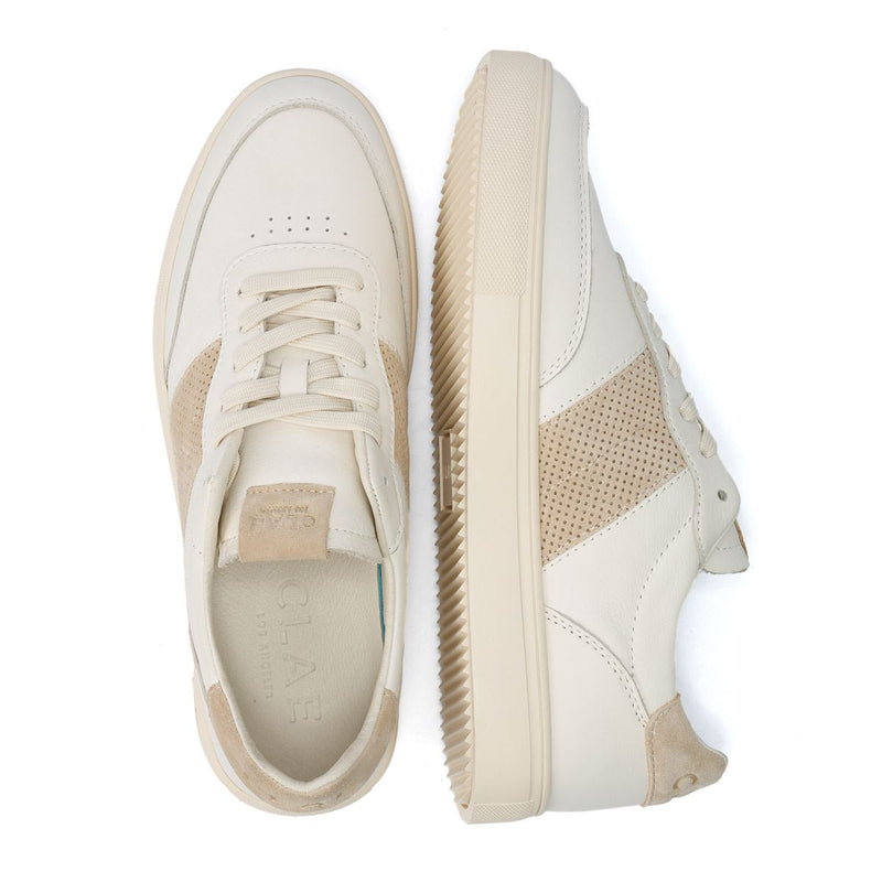 Clae Davis Men's Off White/Safari Sneakers